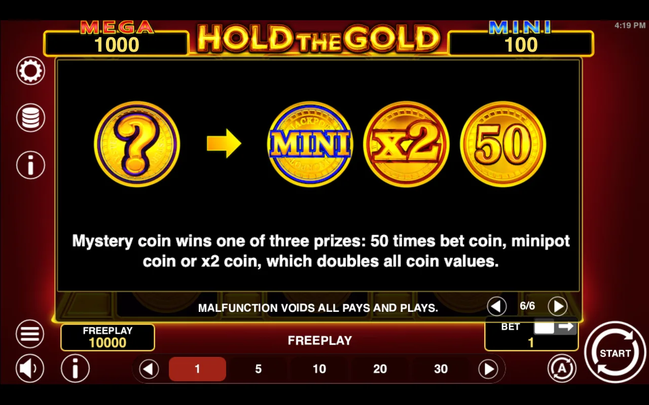 Game rules, page 6 — Hold The Gold