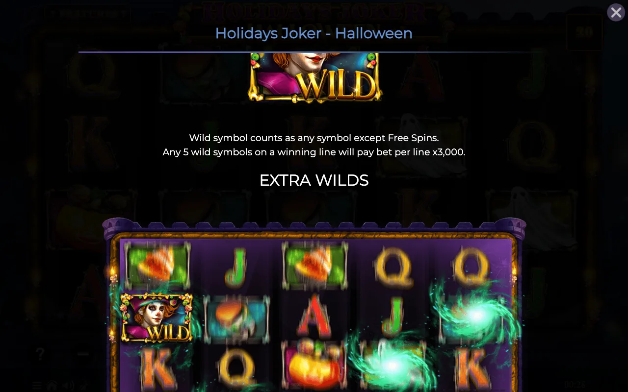 Game rules, page 2 — Holidays Joker Halloween