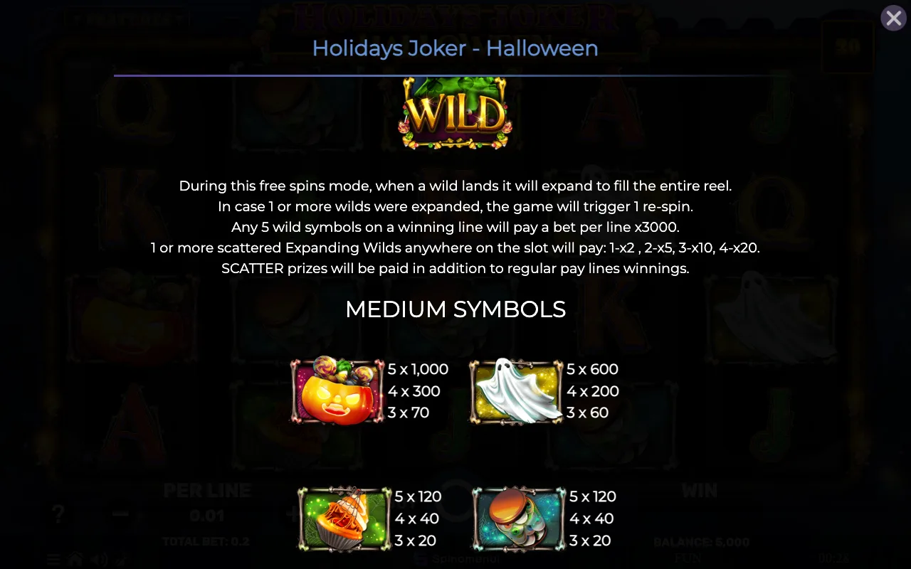 Game rules, page 4 — Holidays Joker Halloween