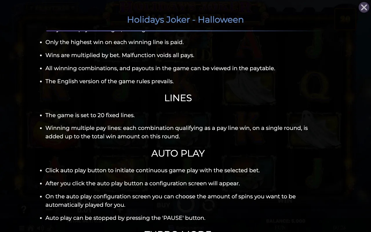 Lines — Holidays Joker Halloween
