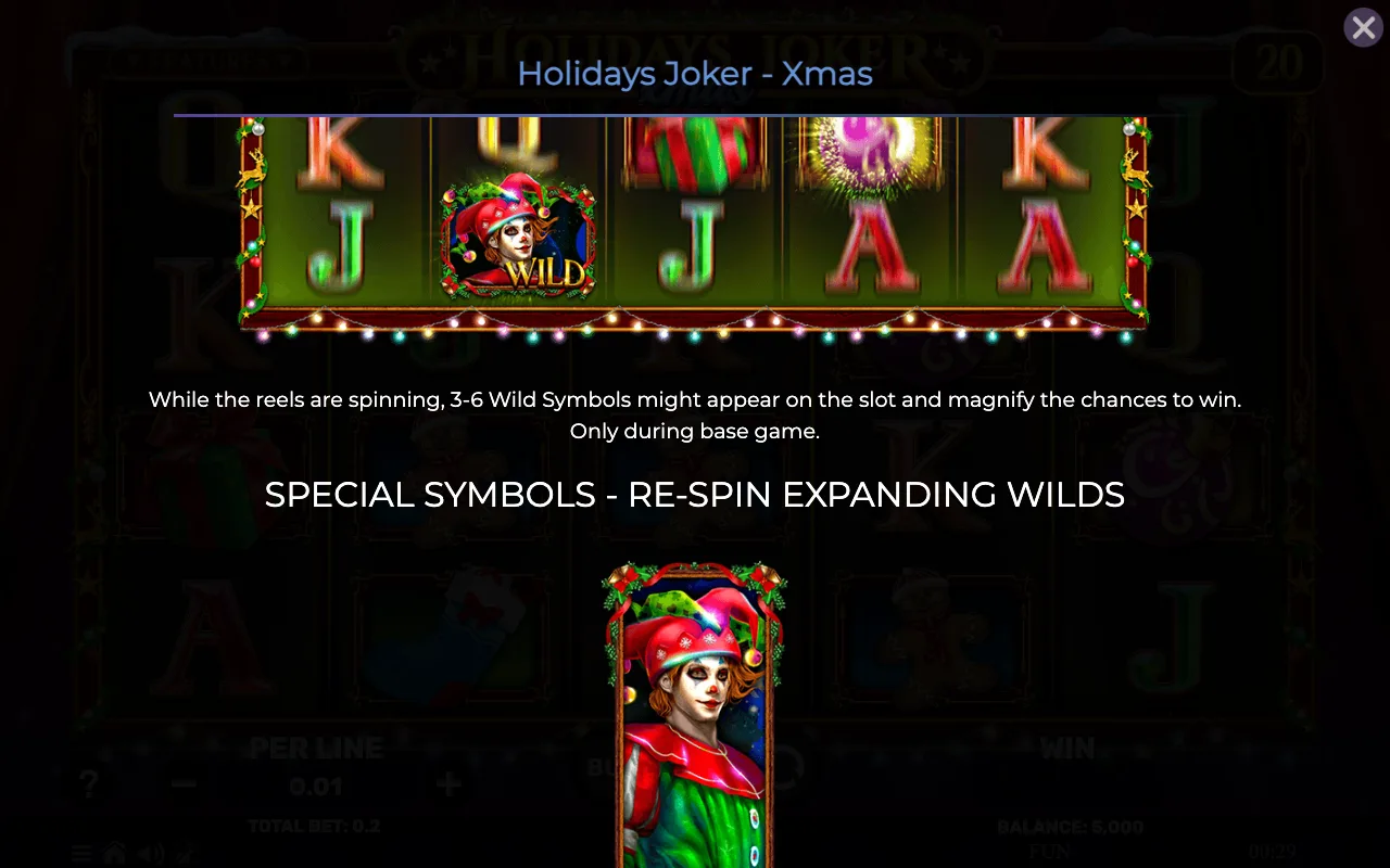 Game rules, page 3 — Holidays Joker Xmas