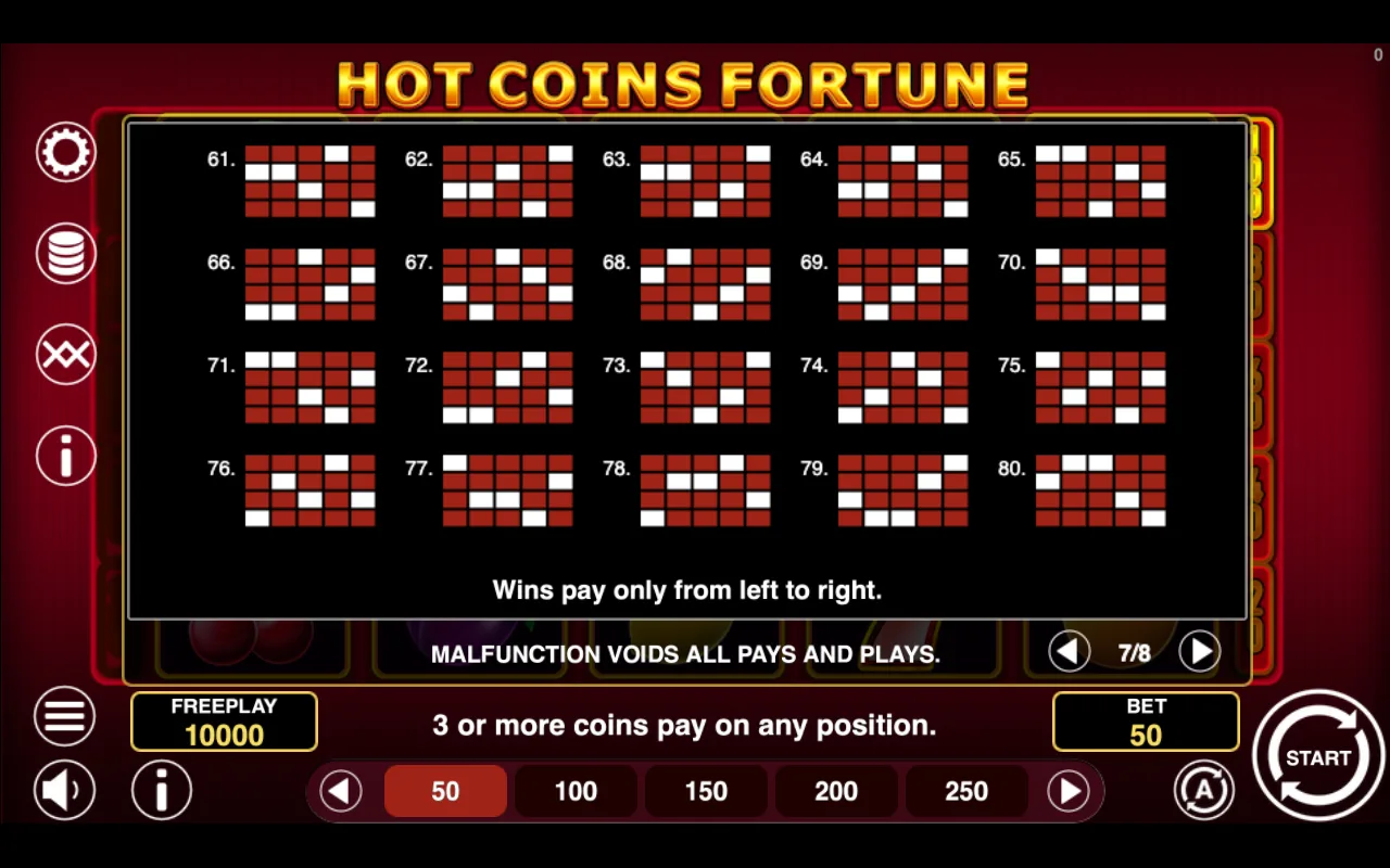 Game rules, page 7 — Hot Coins Fortune