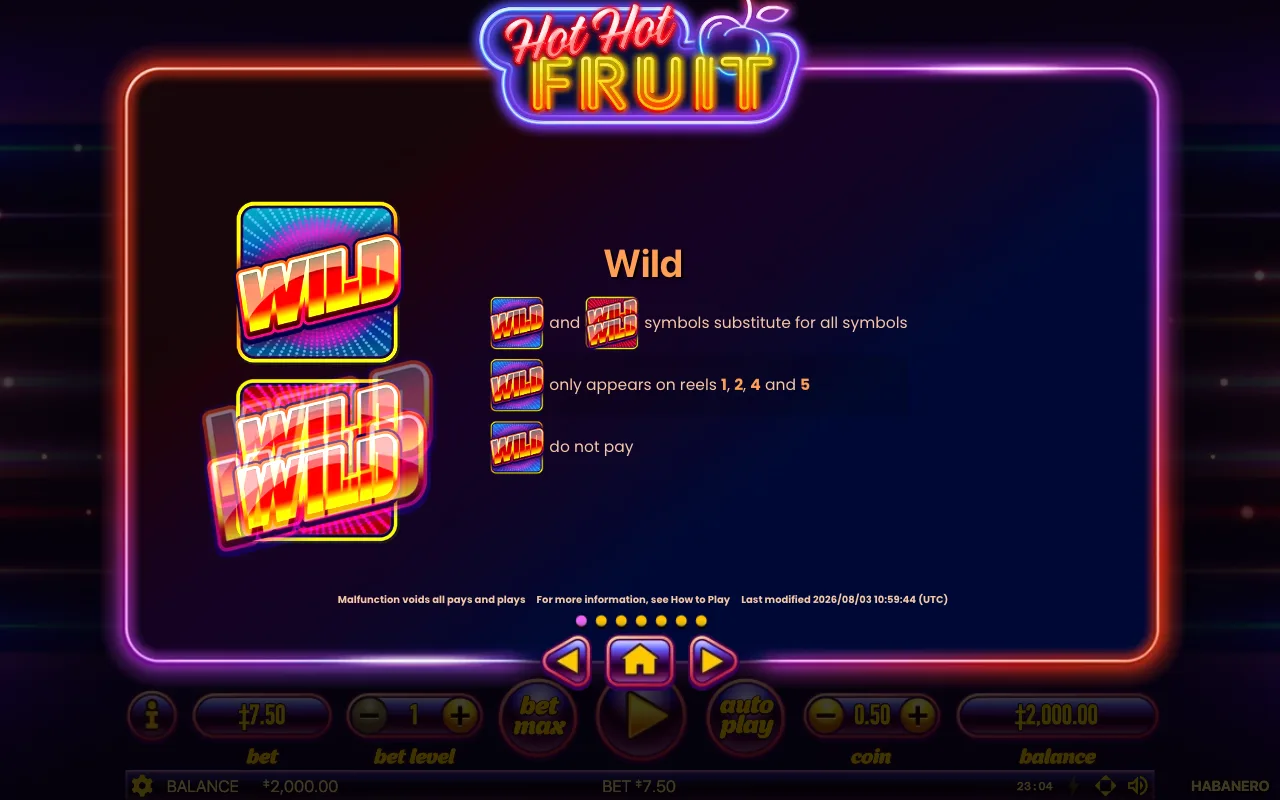 Game rules, page 3 — Hot Hot Fruit