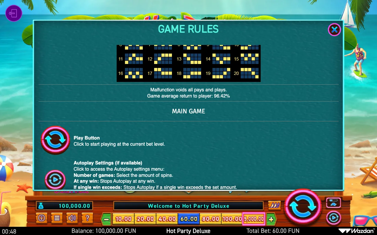 Game rules, page 4 — Hot Party Deluxe