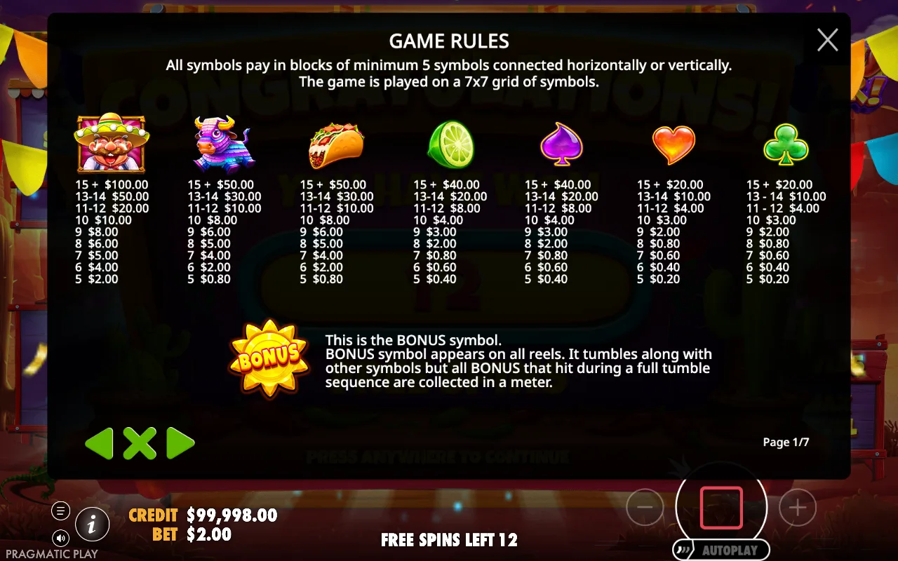 Game rules, page 1 — Hot Pepper