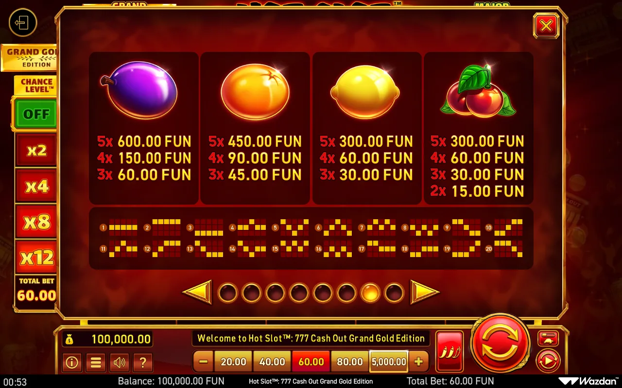Game rules, page 7 — Hot Slot 777 Cash Out Grand Gold Edition