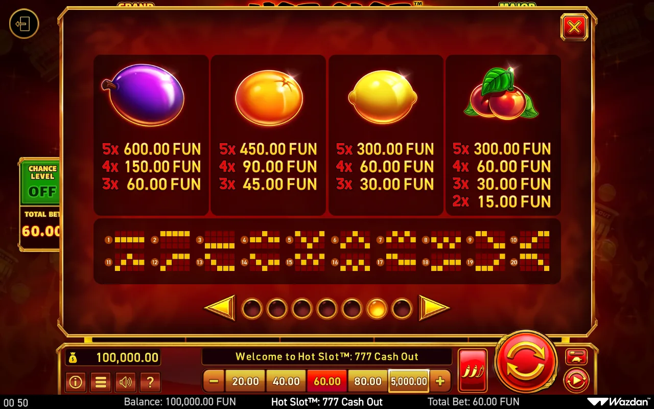 Game rules, page 6 — Hot Slot 777 Cash Out