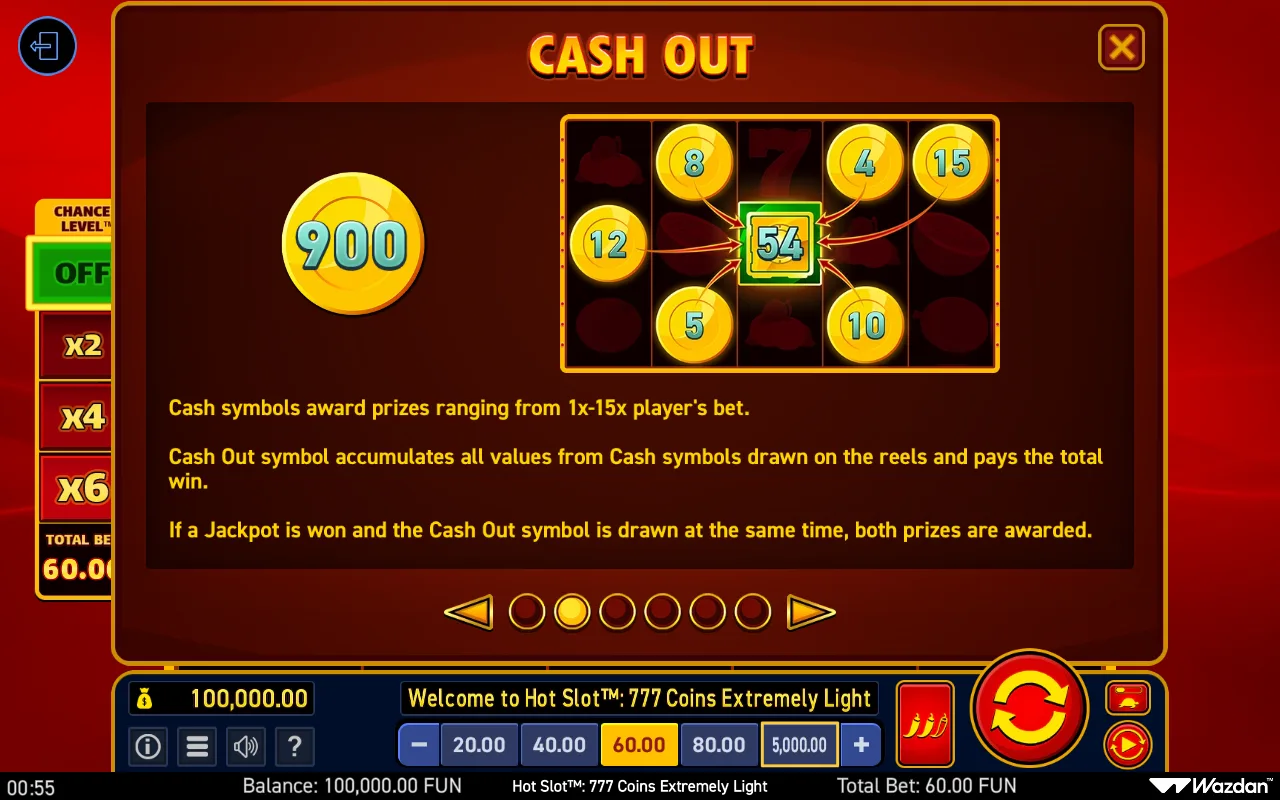 Game rules, page 2 — Hot Slot 777 Coins Extremely Light