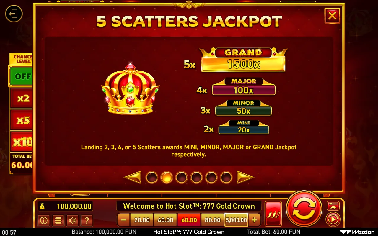 Game rules, page 2 — Hot Slot 777 Gold Crown