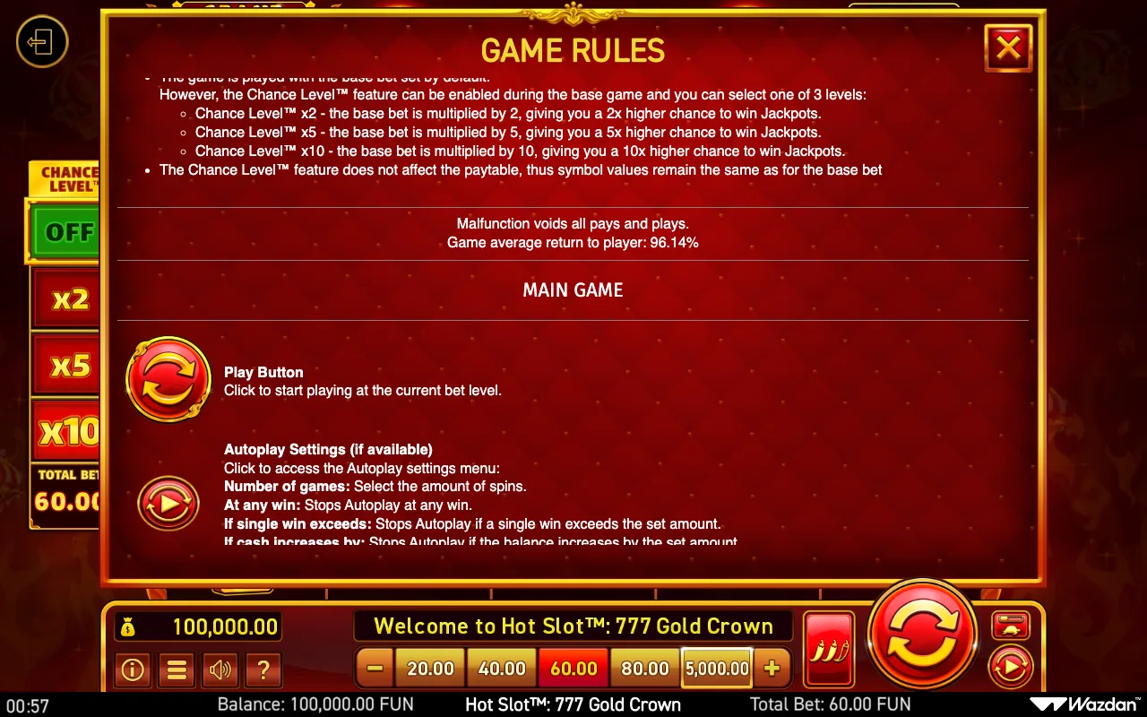 Game rules, page 9 — Hot Slot 777 Gold Crown
