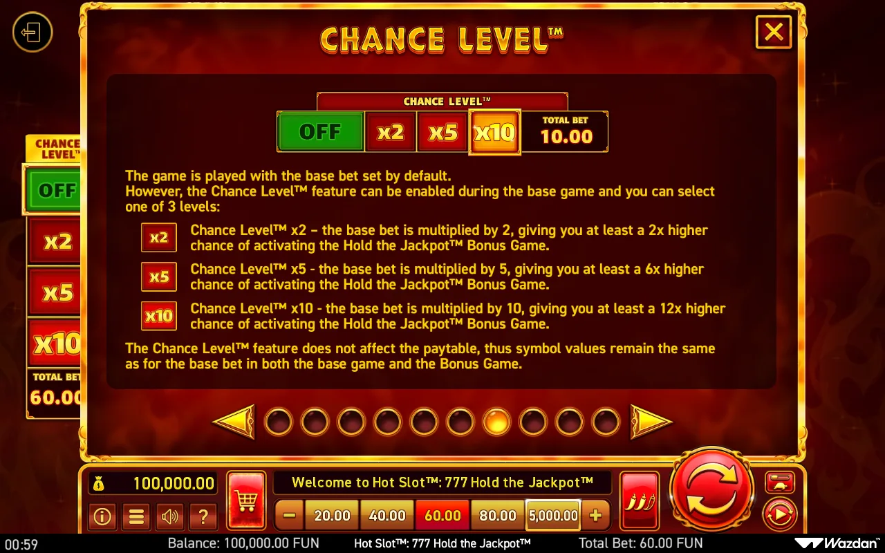 Game rules, page 7 — Hot Slot 777 Hold The Jackpot