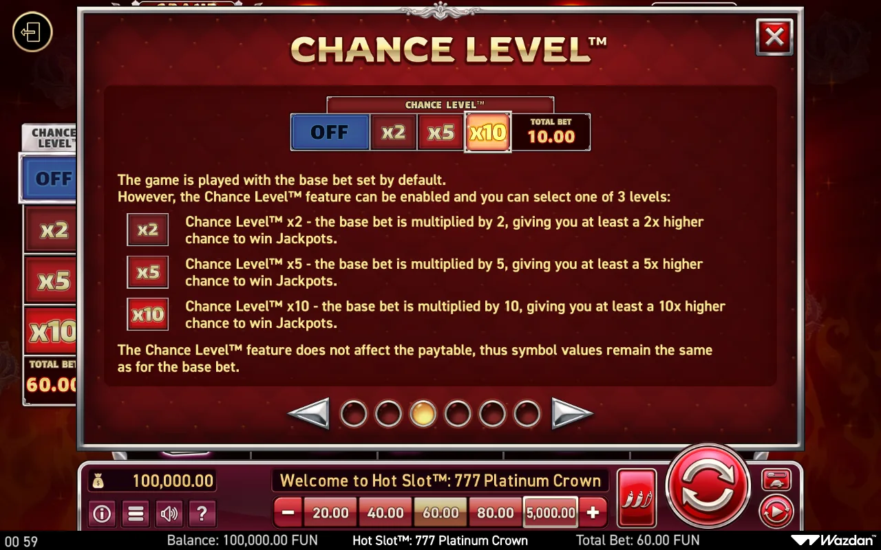 Game rules, page 3 — Hot Slot 777 Platinum Crown