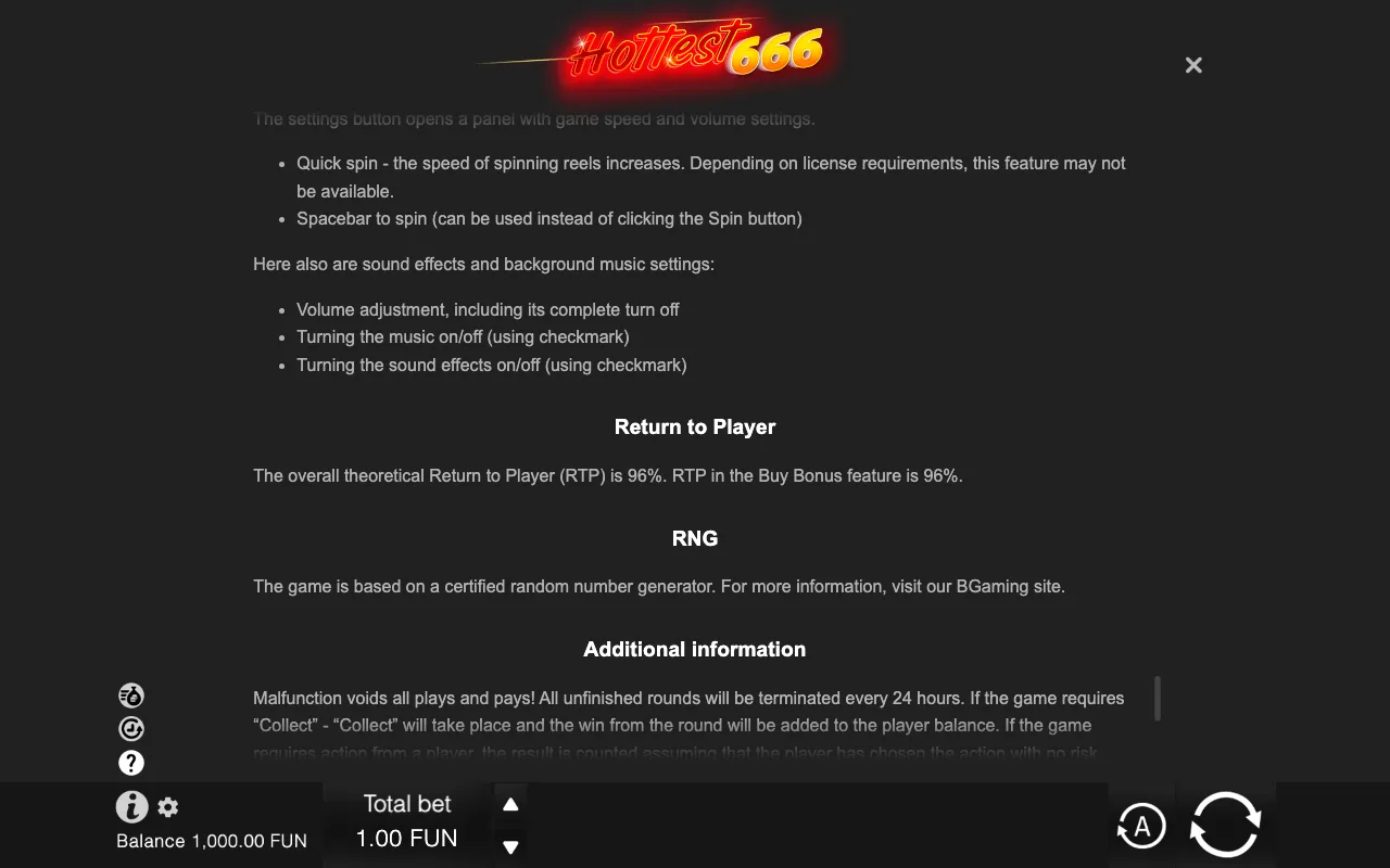 Game rules, page 10 — Hottest 666