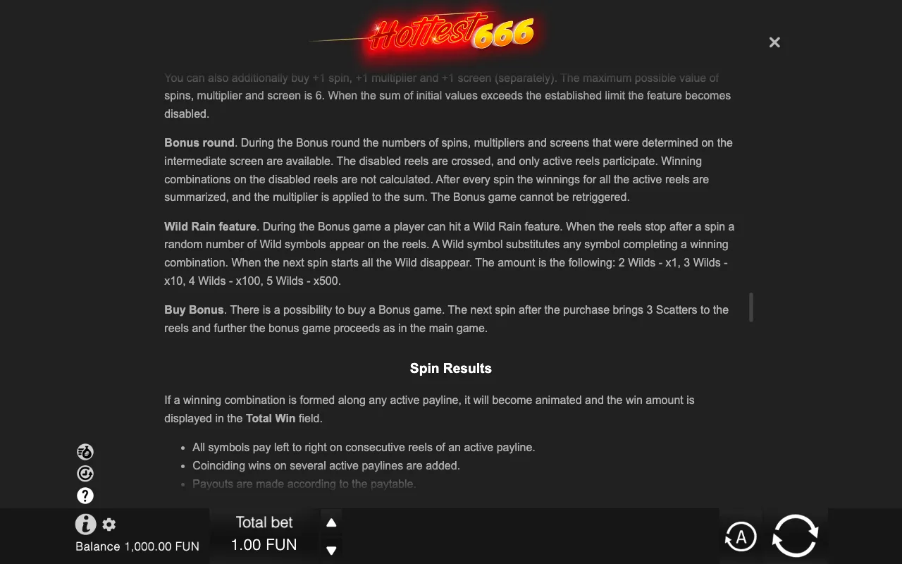 Game rules, page 8 — Hottest 666