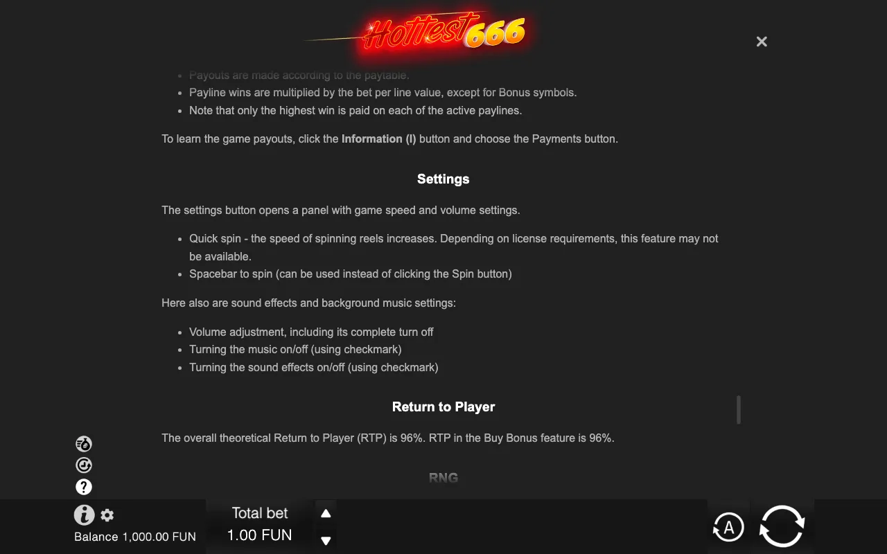 Game rules, page 9 — Hottest 666