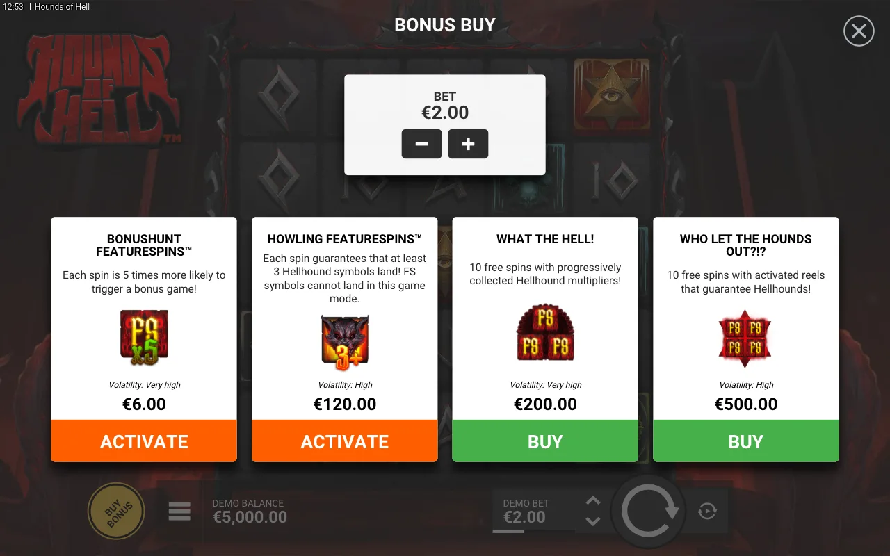 Buying the feature — Hounds of Hell