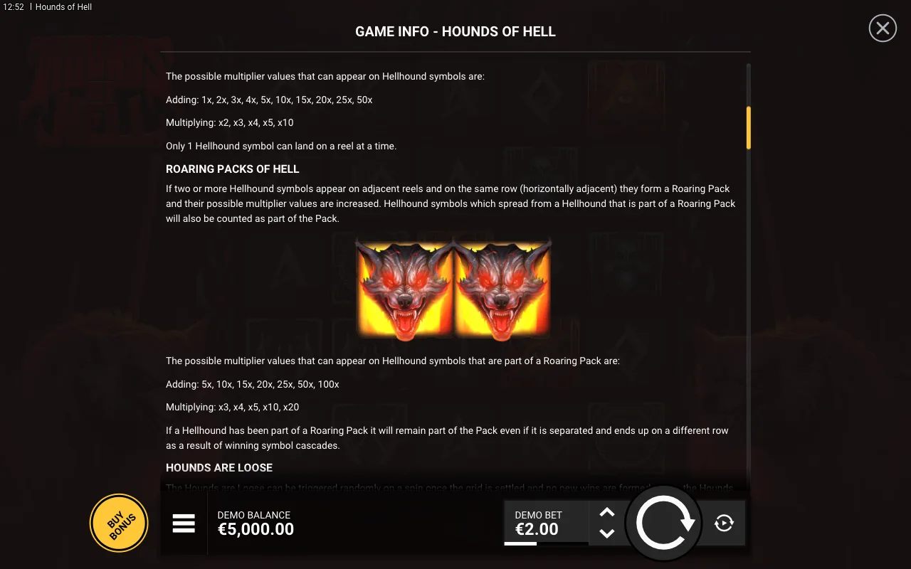 Game rules, page 2 — Hounds of Hell