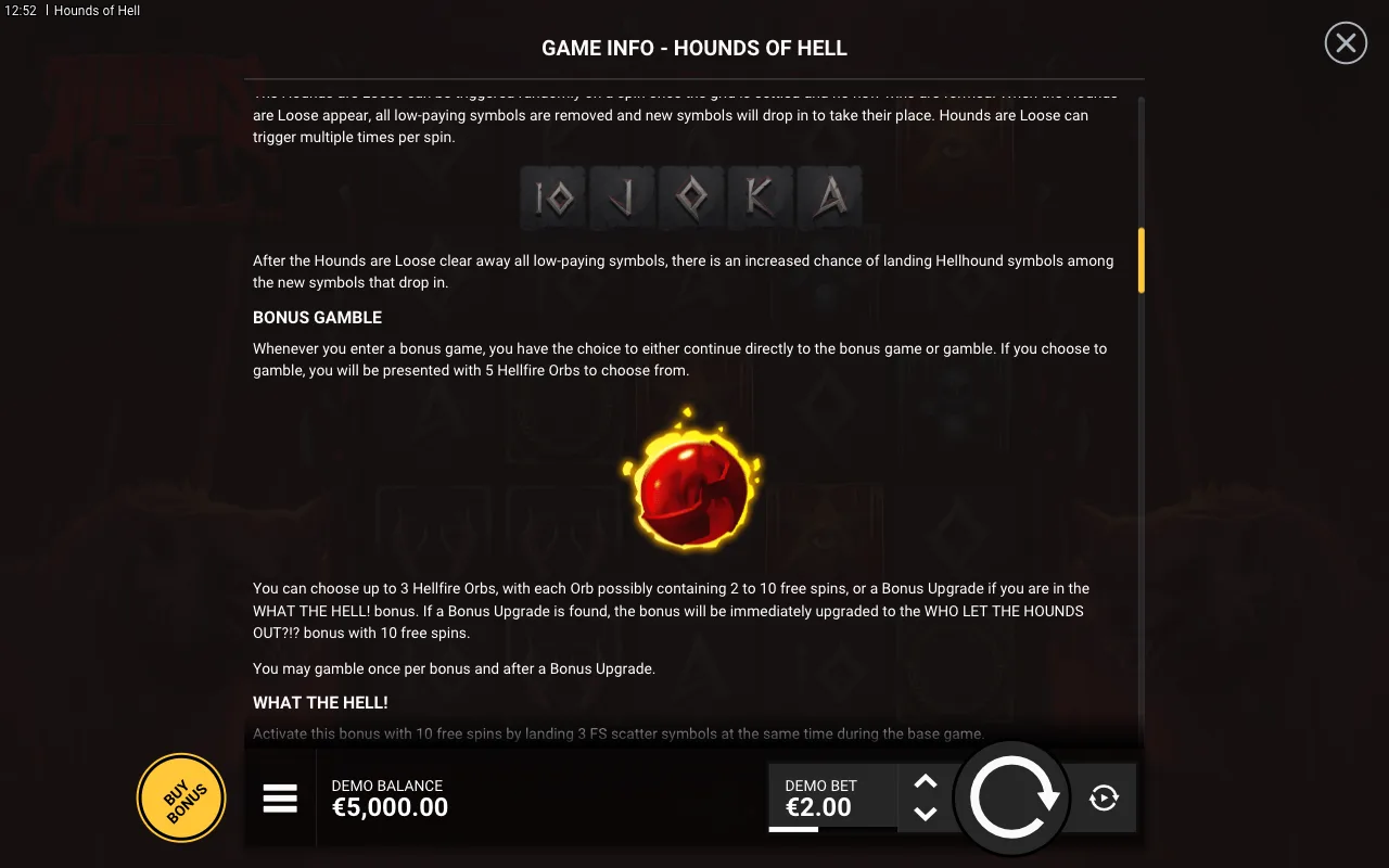 Game rules, page 3 — Hounds of Hell