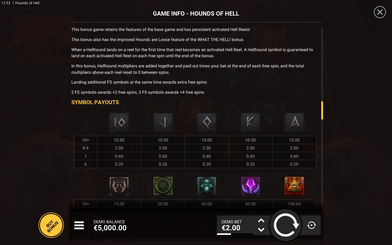 Game rules, page 5 — Hounds of Hell