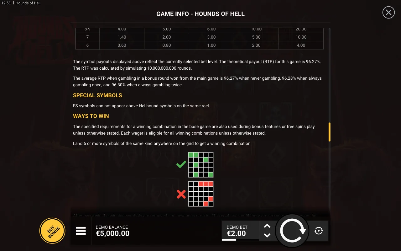Game rules, page 6 — Hounds of Hell