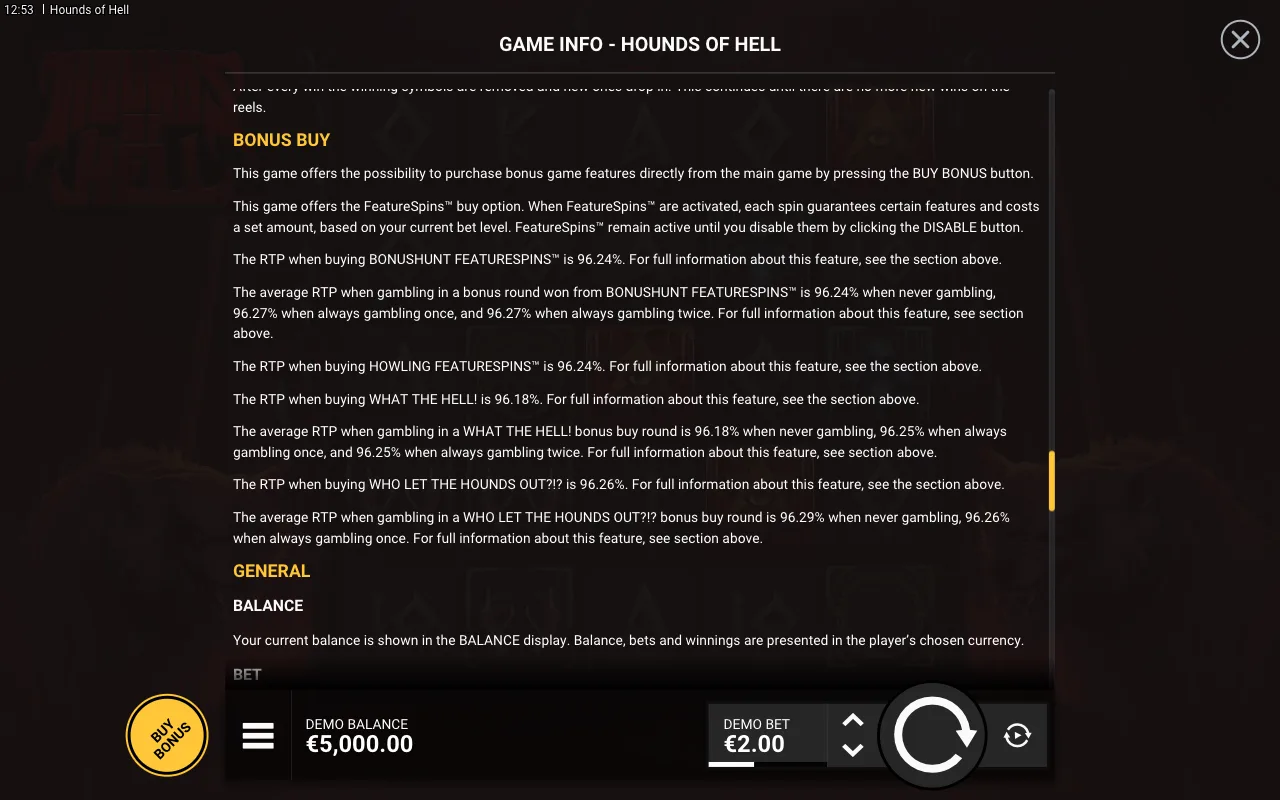 Bonus buy — Hounds of Hell