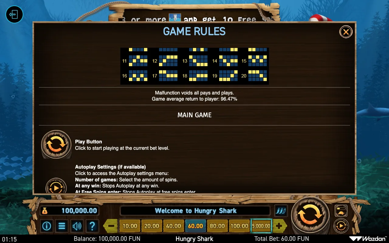 Game rules, page 4 — Hungry Shark