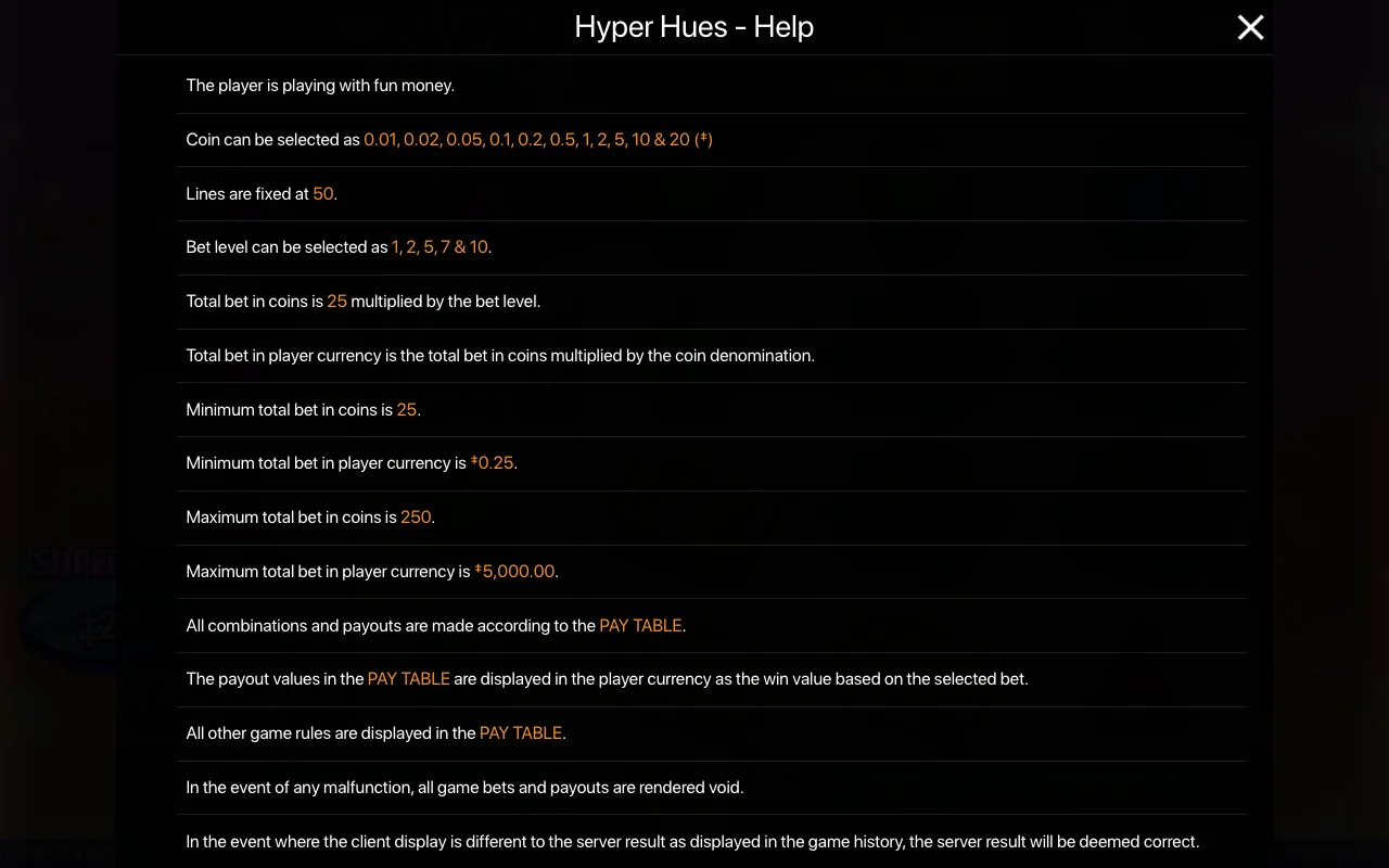 Spielregeln, Seite 1 — Hyper Hues