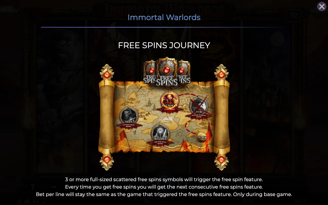 Game rules, page 1 — Immortal Warlords
