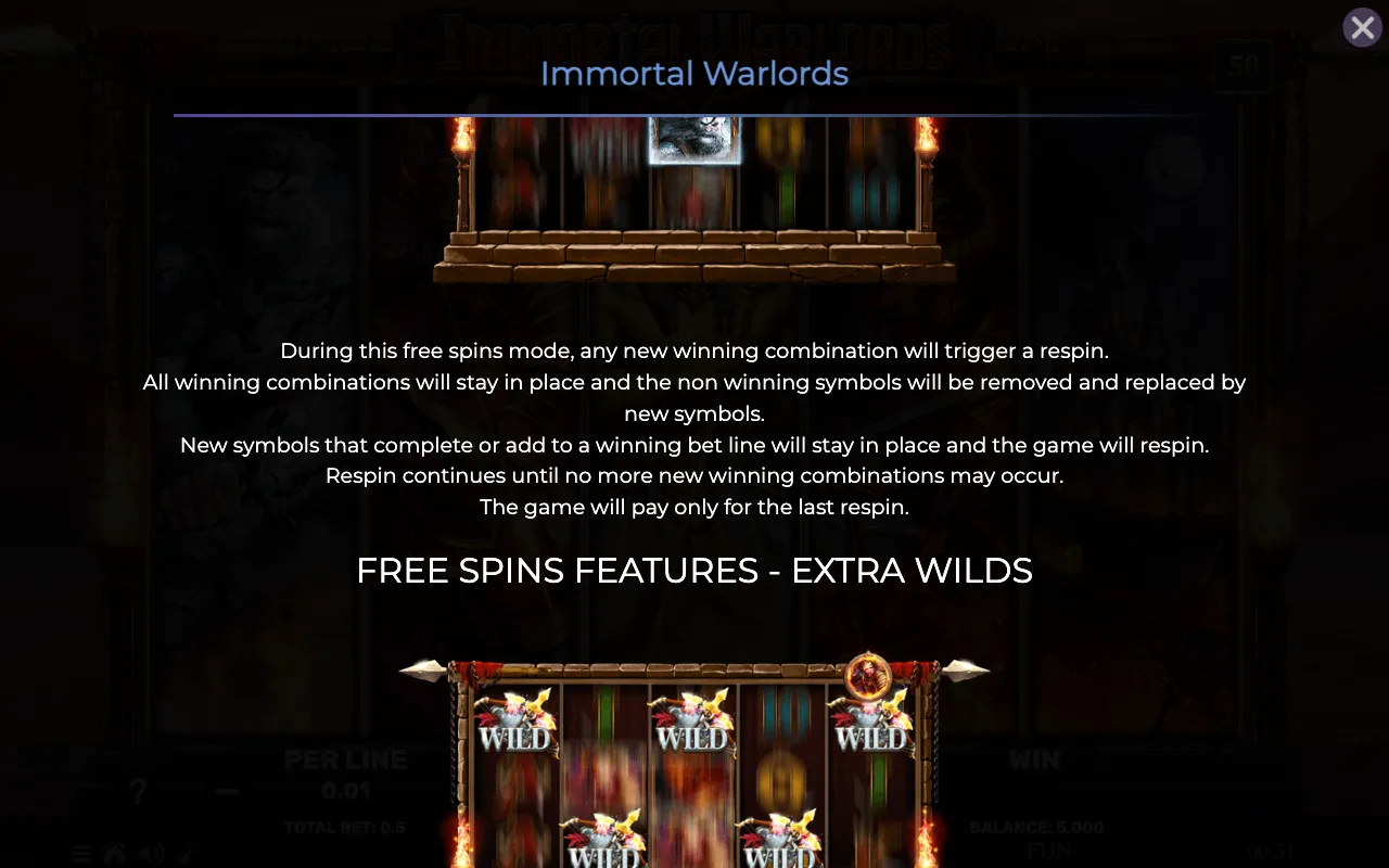 Game rules, page 2 — Immortal Warlords