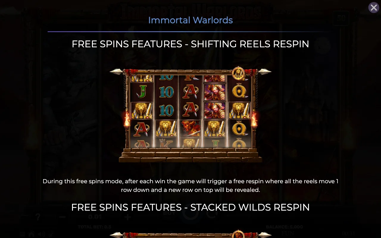 Game rules, page 3 — Immortal Warlords