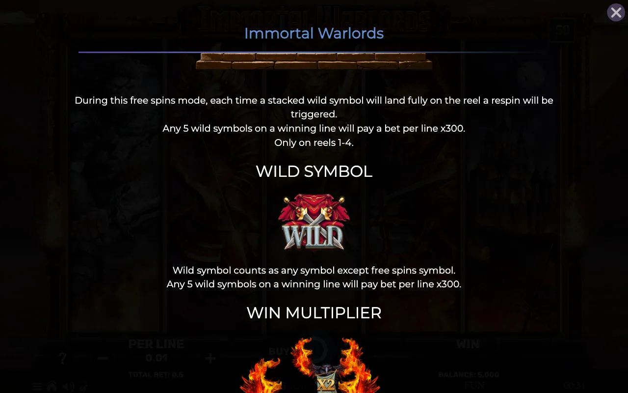 Game rules, page 4 — Immortal Warlords