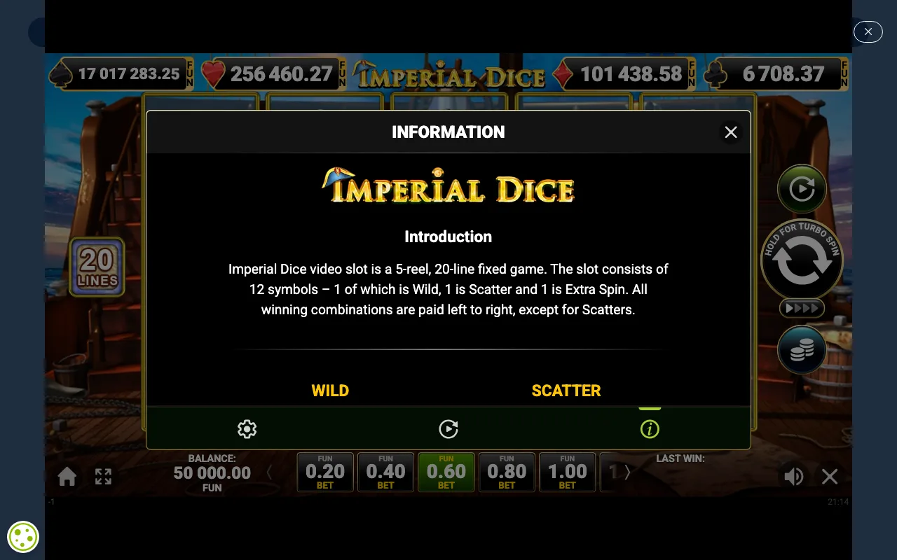 Game rules, page 1 — Imperial Dice