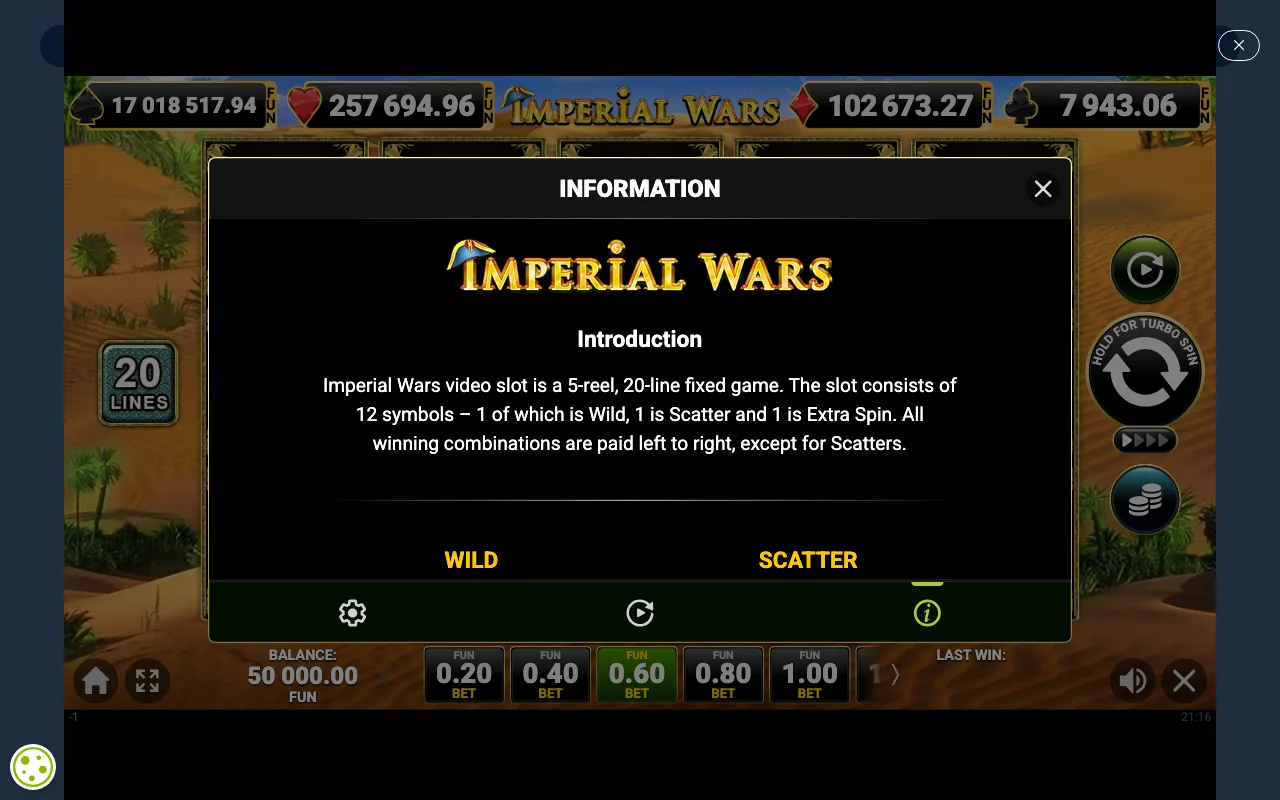 Game rules, page 1 — Imperial Wars