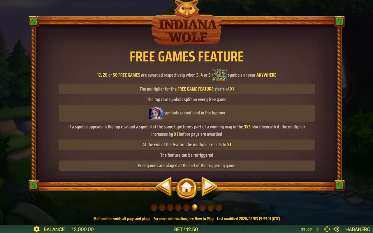 Spielregeln, Seite 8 — Indiana Wolf