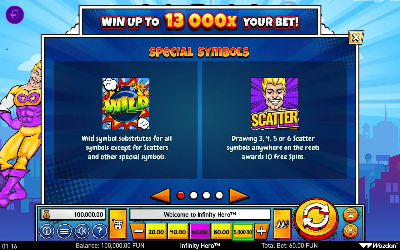 Special symbols — Infinity Hero