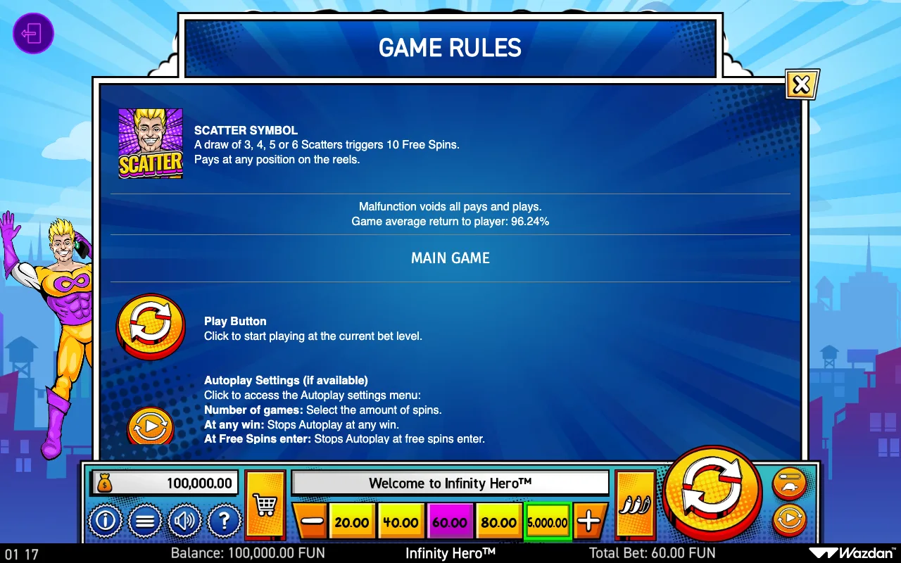 Game rules, page 7 — Infinity Hero