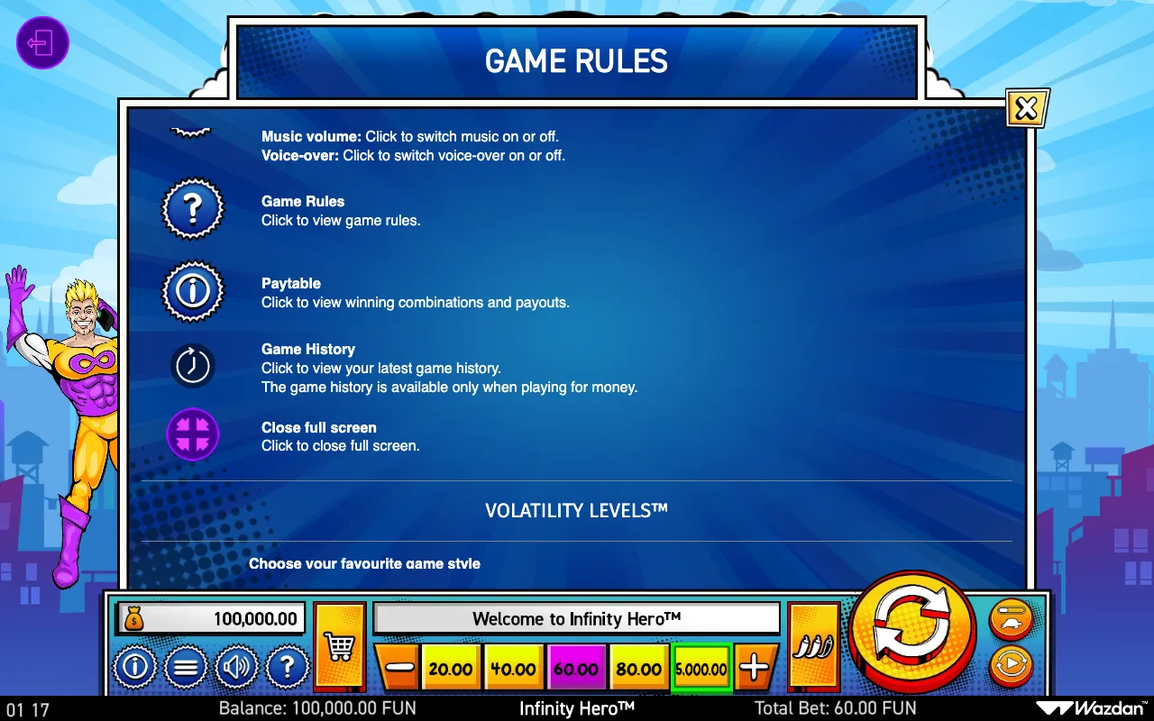 Game rules, page 9 — Infinity Hero
