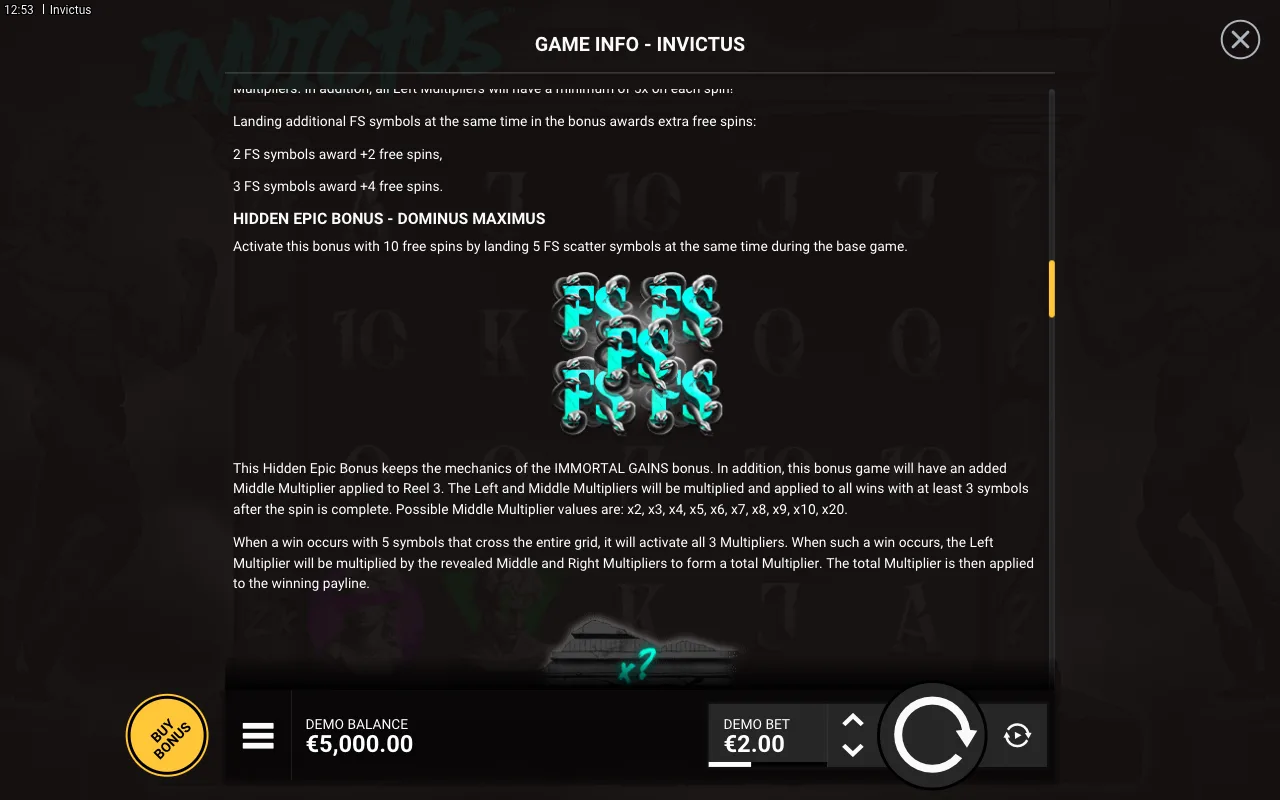 Game rules, page 4 — Invictus