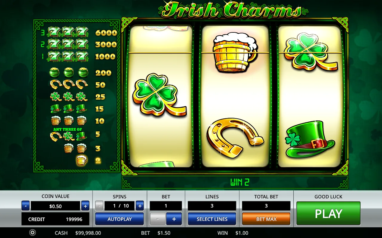 The base game — Irish Charms