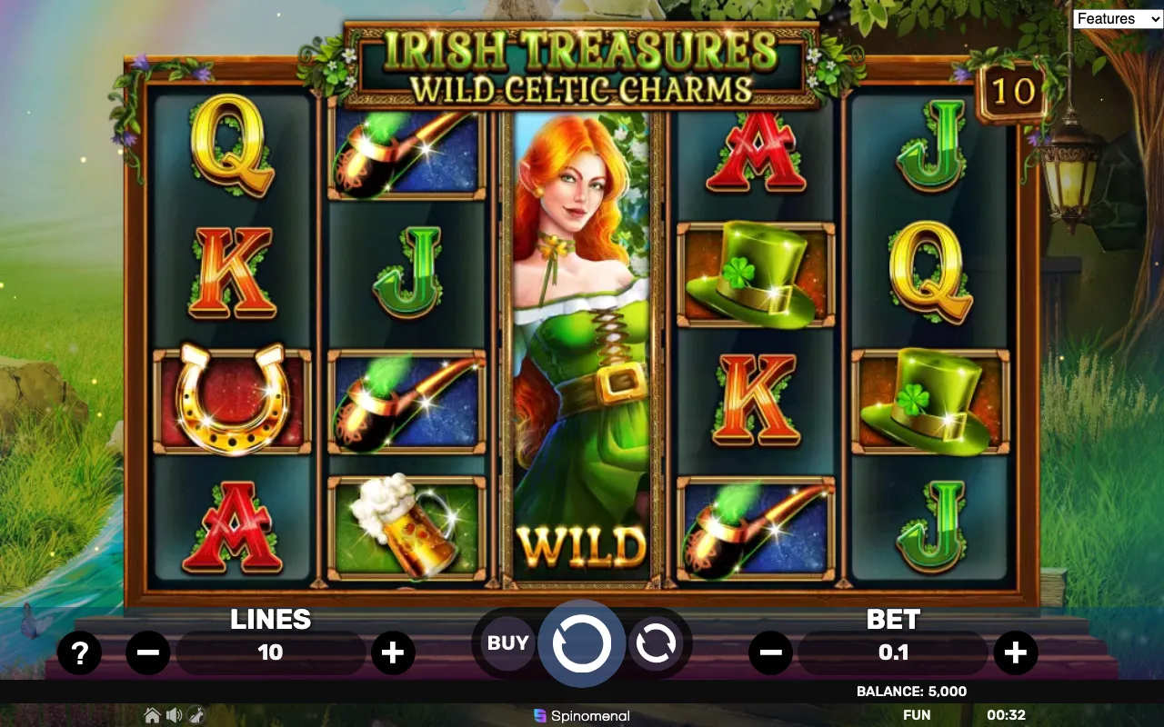 The base game — Irish Treasures Wild Celtic Charms