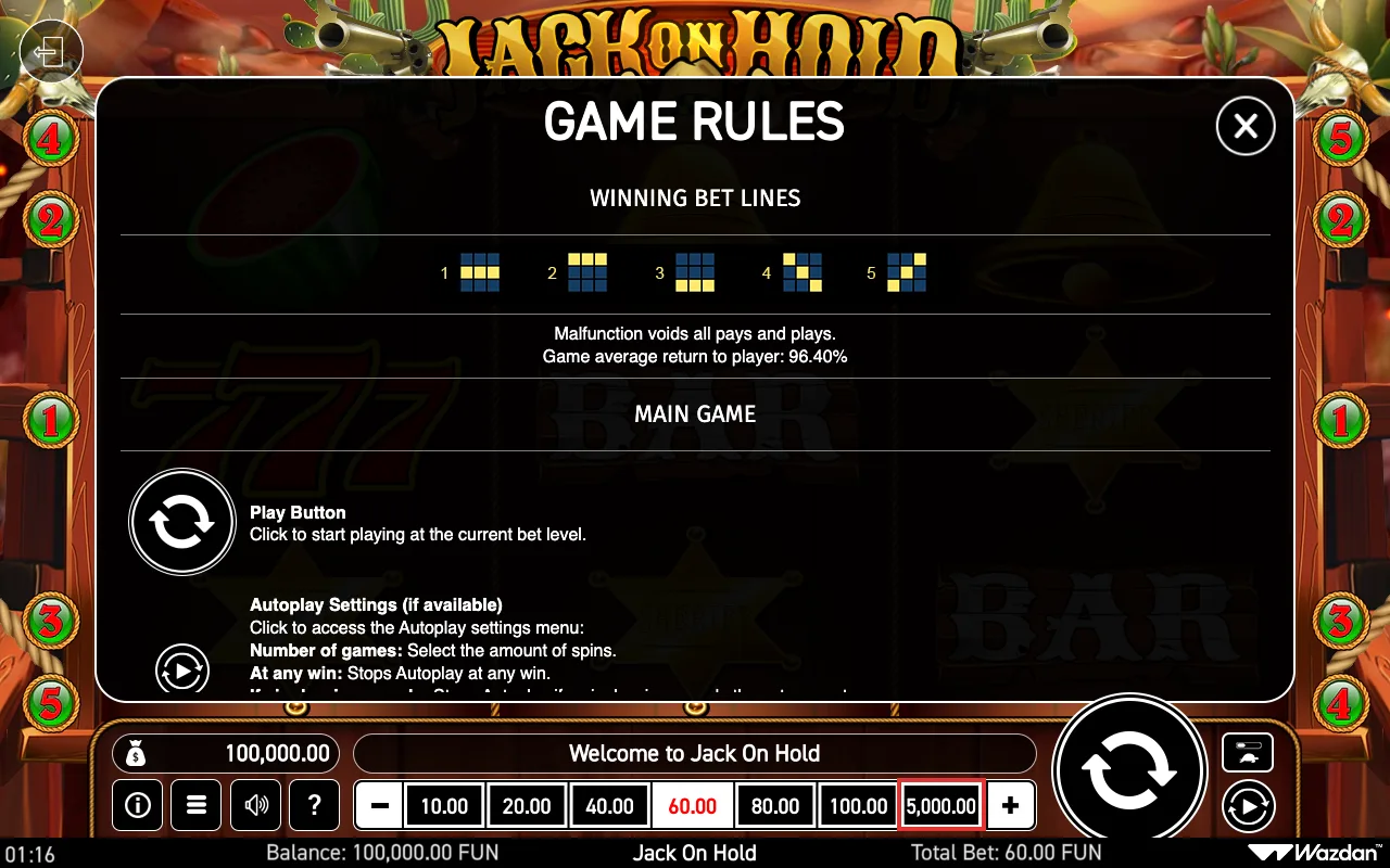 Game rules, page 4 — Jack on Hold