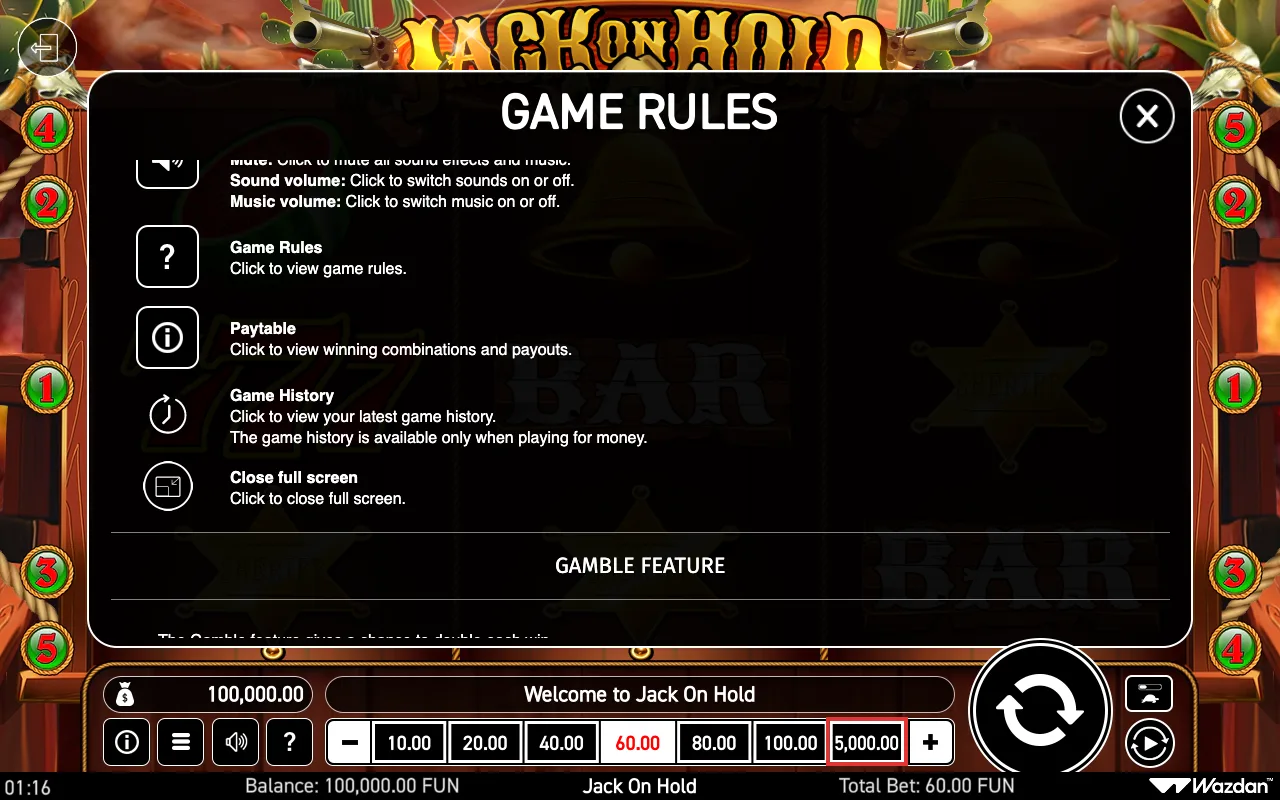 Game rules, page 6 — Jack on Hold