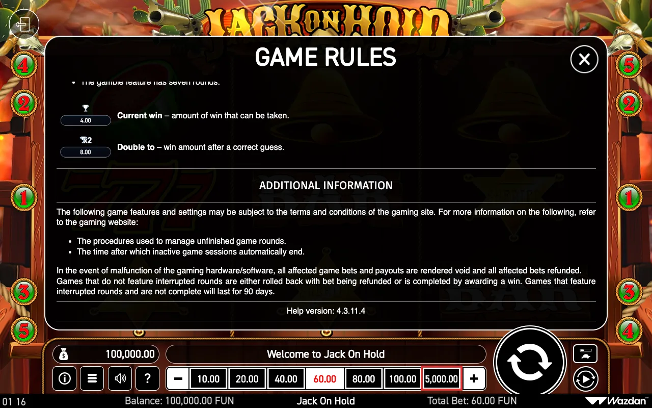 Game rules, page 7 — Jack on Hold