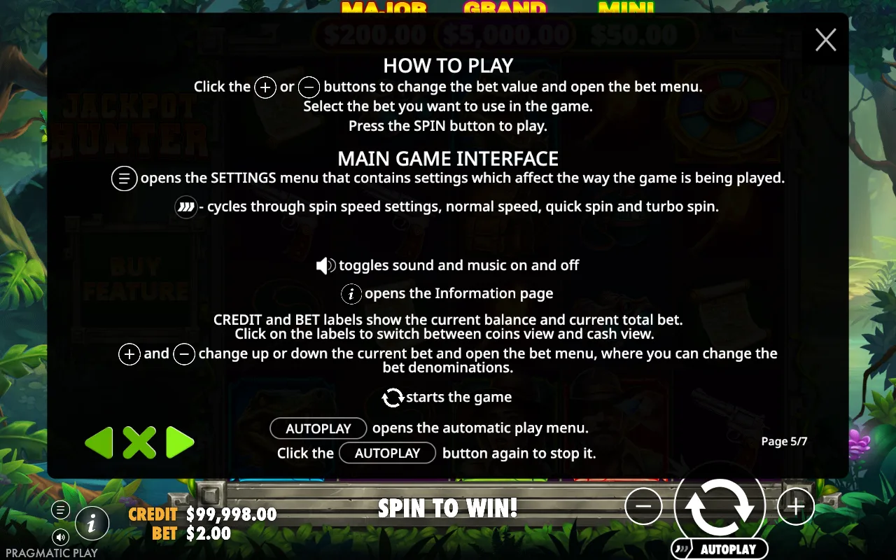 How to play — Jackpot Hunter