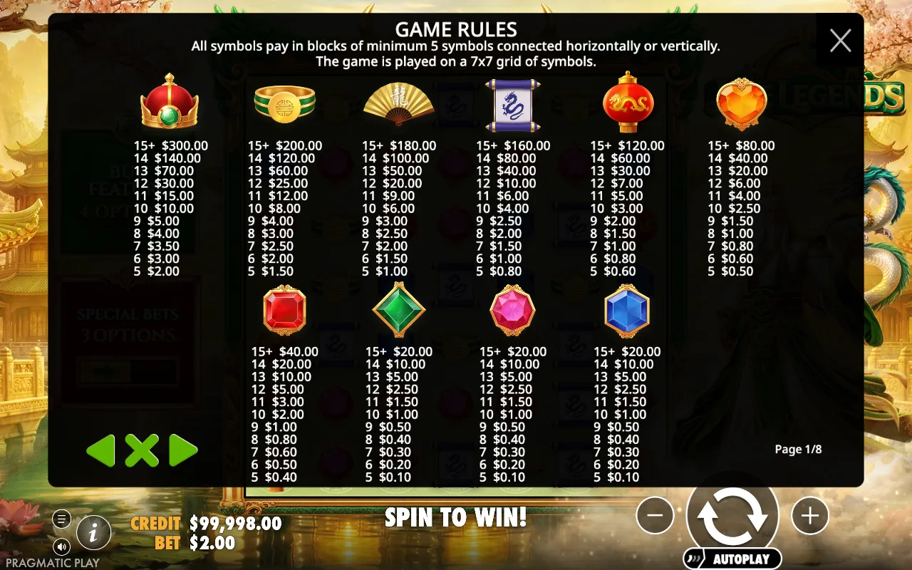 Game rules, page 1 — Jade Legends
