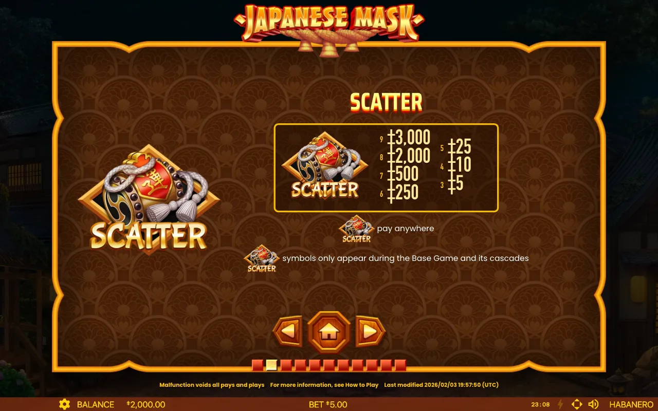 Das Scatter-Symbol — Japanese Mask