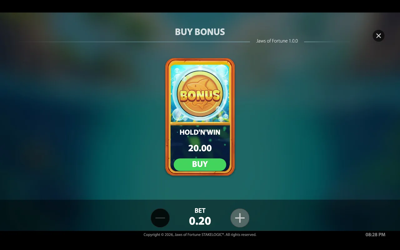 Buying the feature — Jaws of Fortune