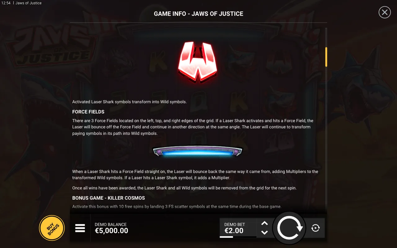 Game rules, page 2 — Jaws of Justice