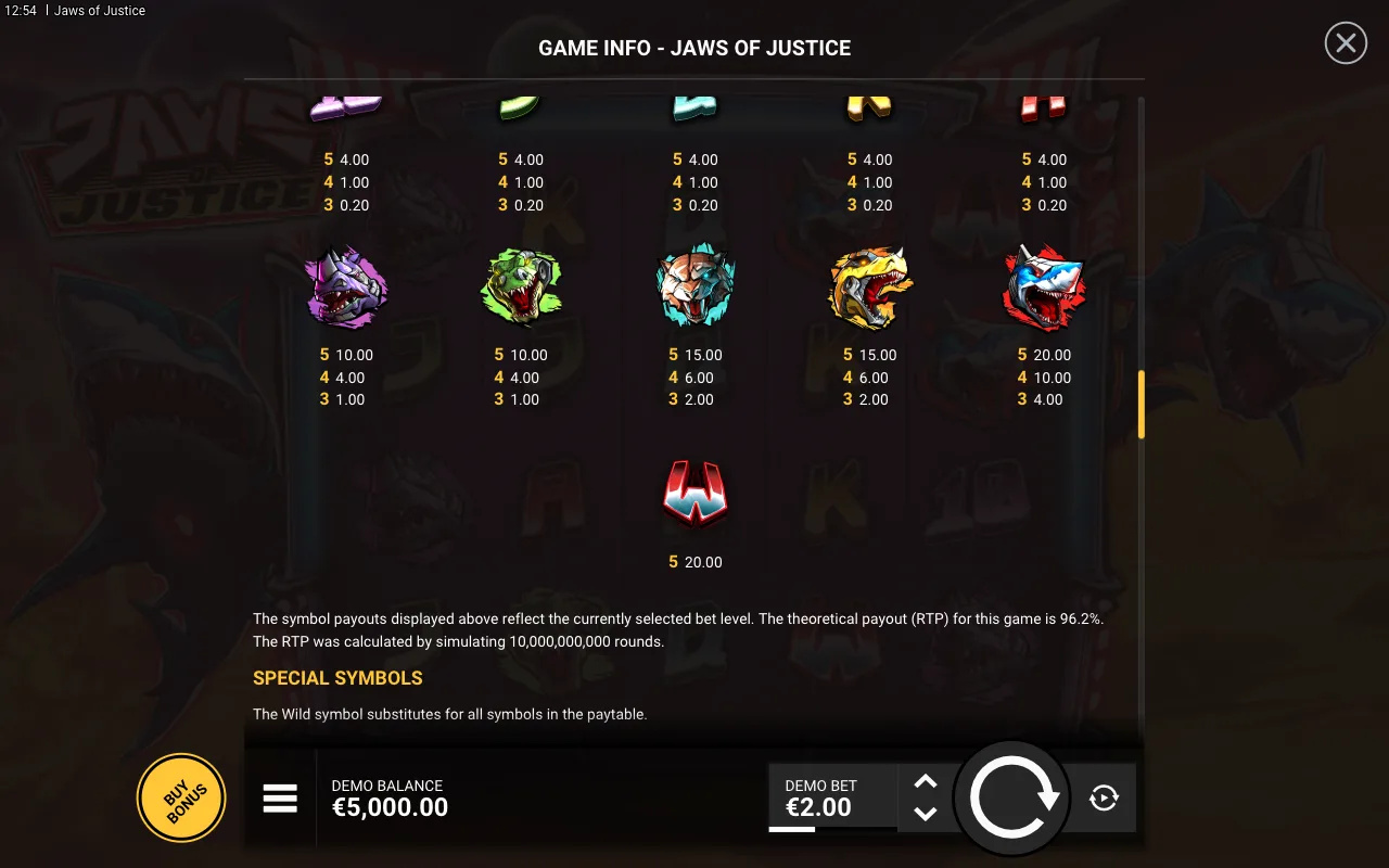 Game rules, page 5 — Jaws of Justice