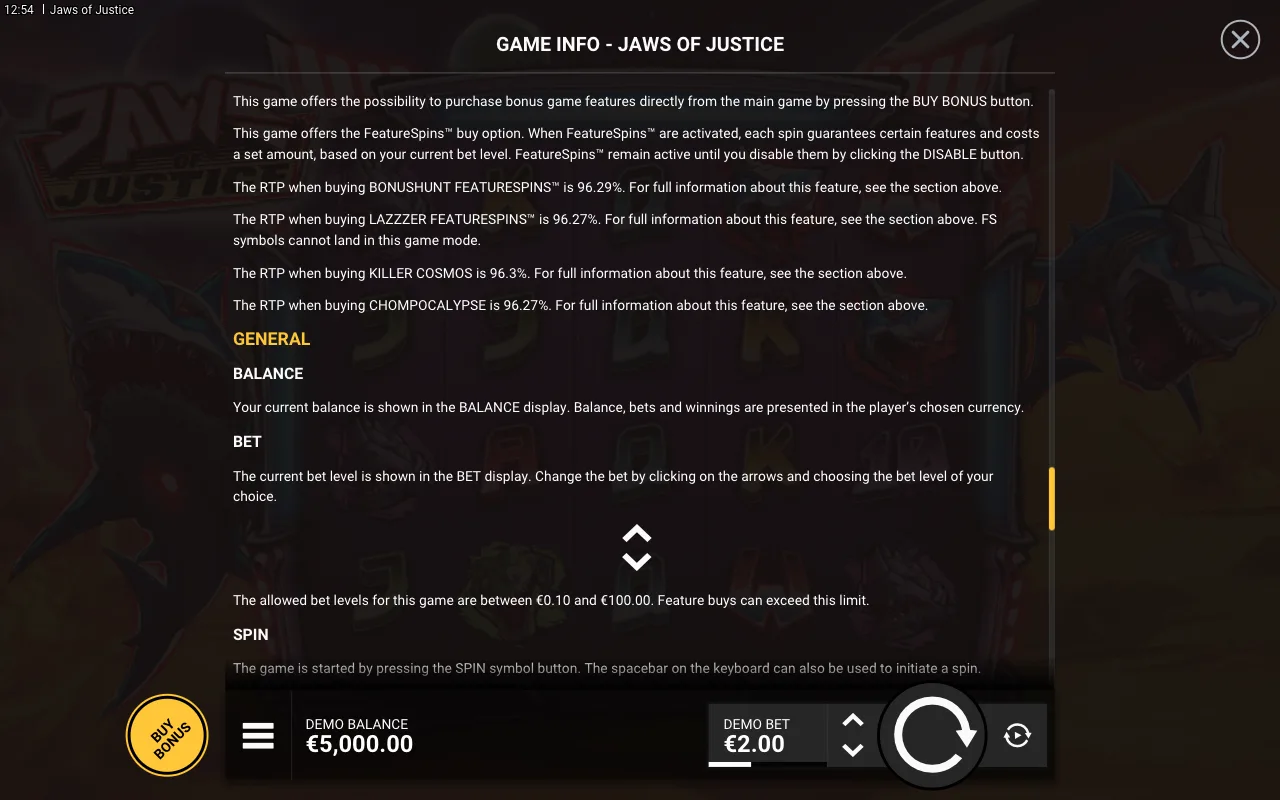 Game rules, page 7 — Jaws of Justice